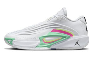 �o�X�P�b�g�V���[�Y �o�b�V�� ���J�E�h���`�b�` �W���[�_�� Jordan JORDAN LUKA 3 Photo Finish White/Glow Green/Volt