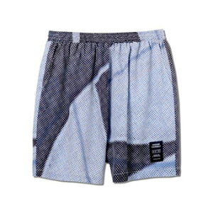 �o�X�P�b�g�V���[�c �o�X�p�� �E�F�A �A�N�^�[ AKTR HALFTONE 5.5-INCH SHORT WIDE PANTS BLACK �X�g���[�g �yMEN'S�z