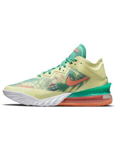 �o�X�P�b�g�V���[�Y �o�b�V�� �i�C�L Nike Lebron 18 Low Summer Refresh White/Lime /Mango/Green