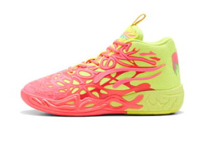 �o�X�P�b�g�V���[�Y �o�b�V�� �������{�[�� �v�[�} Puma MB.04�@1Love Yellow/Pink