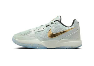 バスケットシューズ バッシュ スニーカー ジャ・モラント ナイキ Nike JA 2 GS Tree Top Christmas GS Silver/Gold/Gray ストリート 【GS】キッズ