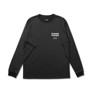 �o�X�P�b�g�����O�@T�V���c �E�F�A �A�N�^�[ AKTR CHOOSE YOURSELF L/S SPORTS TEE BLACK �X�g���[�g �yMEN'S�z