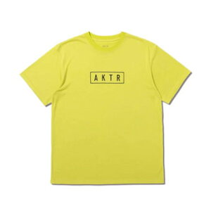 �o�X�P�b�gT�V���c �E�F�A �A�N�^�[ AKTR AKTR LOGO SPORTS TEE YELLOW �X�g���[�g �yMEN'S�z