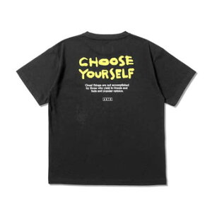 �o�X�P�b�gT�V���c �E�F�A �A�N�^�[ AKTR CHOOSE YOURSELF COTTON TEE BLACK �X�g���[�g �yMEN'S�z