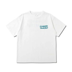 �o�X�P�b�gT�V���c �E�F�A �A�N�^�[ AKTR CHOOSE YOURSELF COTTON TEE WHITE �X�g���[�g �yMEN'S�z