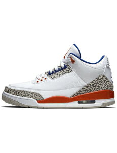 �o�X�P�b�g�V���[�Y �o�b�V�� �X�j�[�J�[ �W���[�_�� Jordan Air Jordan 3 Retro Knicks Rivals Wht/Old Royal/University Org/Tech Gry �X�g���[�g