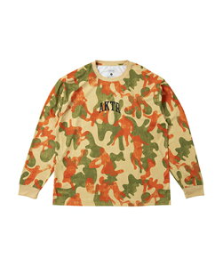 バスケットロング Tシャツ ウェア アクター AKTR PLAY CAMO LOOSE FIT L/S SP TEE BEIGE 【MEN'S】