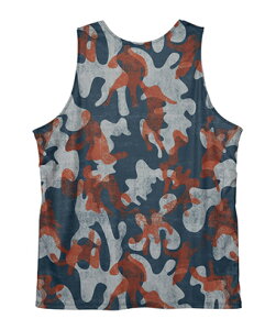 �o�X�P�b�g�m�[�X���[�u�@�^���N�g�b�v �E�F�A �A�N�^�[ AKTR PLAY CAMO REVERSIBLE TANK NAVYxWHITE �yMEN'S�z