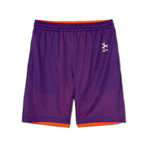 �o�X�P�b�g�V���[�c �o�X�p�� �E�F�A �A�N�^�[ AKTR ALLWAYS REVERSIBLE 6.5-INCH SHORTS PURPLExORANGE �yMEN'S�z