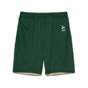�o�X�P�b�g�V���[�c �o�X�p�� �E�F�A �A�N�^�[ AKTR ALLWAYS REVERSIBLE 6.5-INCH SHORTS GREENxBEIGE �yMEN'S�z