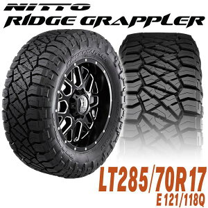 NITTO �j�b�g�[ RIDGE GRAPPLER ���b�W�O���b�v���[ �^�C��17�C���`�i1�{�jLT285/70R17 E 121/118Q