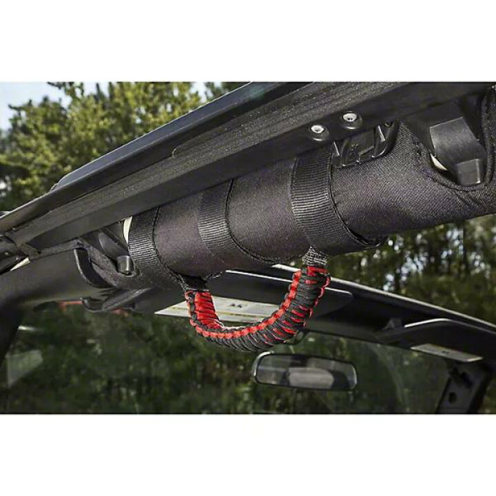 楽天市場】RUGGED RIDGE パラコードグラブハンドル レッド 2個セット 