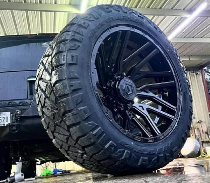 楽天市場】TIS OFFROAD 554B グロスブラック 22インチアルミホイール 