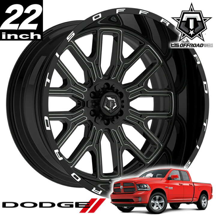 楽天市場】TIS OFFROAD 560BM グロスブラックミルド 22インチアルミ 