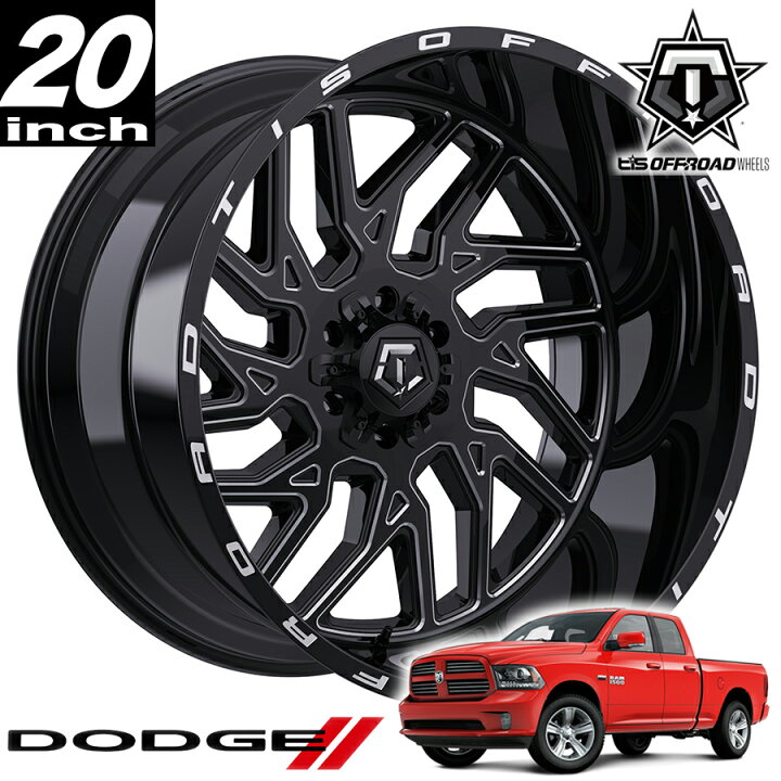 楽天市場】TIS OFFROAD 544BM グロスブラックミルド 20インチアルミ 