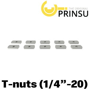 PRINSU ( �v�����X ) PRINSU���[�t���b�N�p PRINSU PRO���[�t���b�N�p T-NUTS 10�Z�b�g T�i�b�g 1/4-20 �N���X�o�[�Œ�i�b�g �N���X�o�[�i�b�g