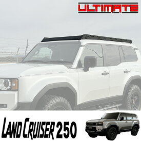 ULTIMATE製 ( アルティメイト ) ロープロファイルルーフラック 新型 現行 2024年〜 トヨタ ランクル250 ランドクルーザー250 ブラック LC250 薄型ルーフラック 低いルーフラック キャンプ アウトドア オーバーランド
