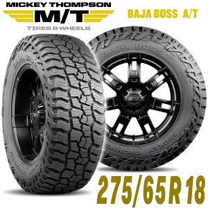 MICKEY THOMPSON �~�b�L�[�g���v�\�� BAJA BOSS AT�i�o�n�{�X�G�[�e�B�[�j18�C���`�^�C���i1�{�j275/65R18 �u���b�N���^�[ ���W�A�� �I�[���e���[�� AT A/T