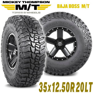 MICKEY THOMPSON ミッキートンプソン BAJA BOSS MT(バハボスエムティー)20インチタイヤ(1本) 35X12.50R20LT ブラックレター ラジアル マッドテレーン MT M/T