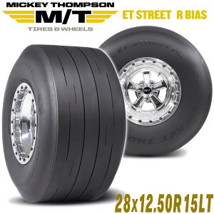 MICKEY THOMPSON �~�b�L�[�g���v�\�� ET STREET R BIAS�iET�X�g���[�gR �o�C�A�X�j15�C���`�^�C���i1�{�j28X12.50-15LT �o�C�A�X �h���b�O�^�C�� 90000031239