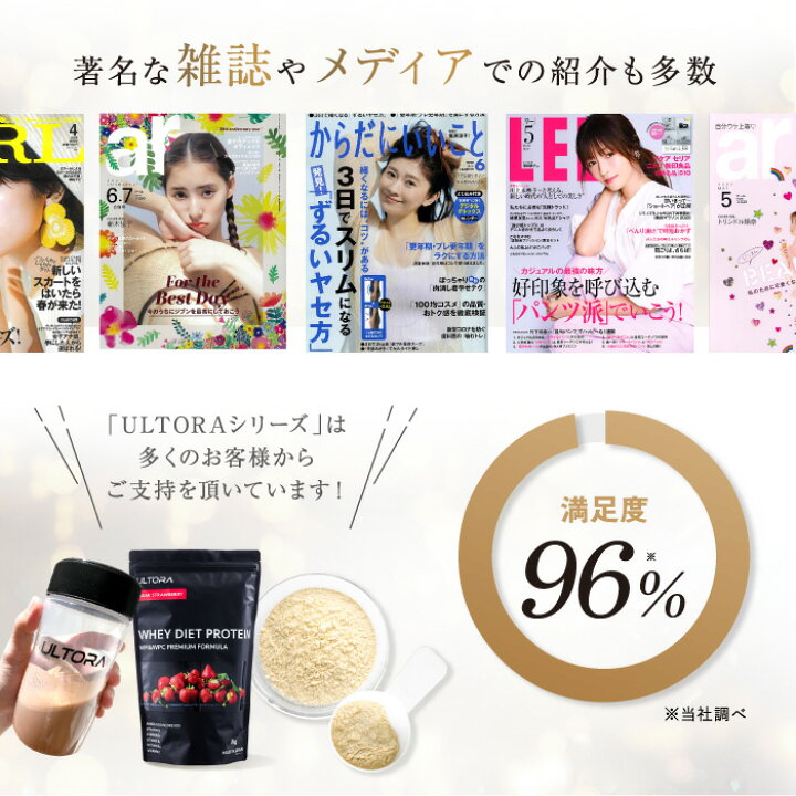 楽天市場 美味しさで選ばれて楽天総合1位受賞 1日11万人が愛用してるプロテイン ウルトラ ホエイダイエットプロテイン 選べる5フレーバー 1kg Ultora 国産で人工甘味料無添加 食事の置き換えやトレーニング時にもおすすめ 高タンパクで美味しいプロテイン Ultora
