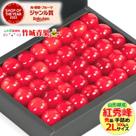 【7月上旬から順次出荷予定/日時指定OK】さくらんぼ 紅秀峰 300g (露地/秀品/2Lサイズ/手詰め/化粧箱)【サクランボ 露地 サクランボ お中元 ギフト 贈り物 贈答 お祝い お礼 お返し 内祝い プレゼント 果物 フルーツ 山形県 東根市 産地直送 送料無料 】