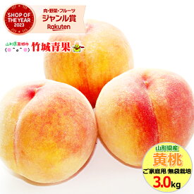 【8月下旬から順次出荷予定】山形県産 黄桃 3kg(ご家庭用/無袋栽培/玉数おまかせ/トレー仕様)※日時指定はメールで※【 山形産 もも モモ 桃 ご自宅用 ご家庭用 プレゼント お得 訳あり わけあり お試し 果物 フルーツ 人気 送料無料 お取り寄せ おうとう 黄桃 】