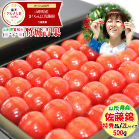 【即日発送実施中！】山形県産 さくらんぼ 佐藤錦or紅秀峰(露地/特秀品/2Lサイズ/手詰め/500g/化粧箱)※日時指定はメールで※【2026 お中元 暑中見舞い 残暑見舞い 夏 プレゼント 果物 フルーツ ギフト 贈り物 贈答品 人気 売れ筋】