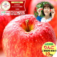 【即日発送実施中！】山形県産 訳あり りんご サンふじ 10kg/2kg(ご家庭用/生食可)※日時指定はメールで…