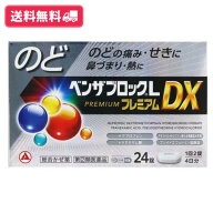 【指定第2類医薬品】【送料無料】ベンザブロックL プレミアムDX 24錠 のど のどの痛み せきに 鼻づまり …