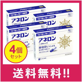 【送料無料】【第(2)類医薬品】アネロン「ニスキャップ」 6カプセル　4個セット【定形外郵便】