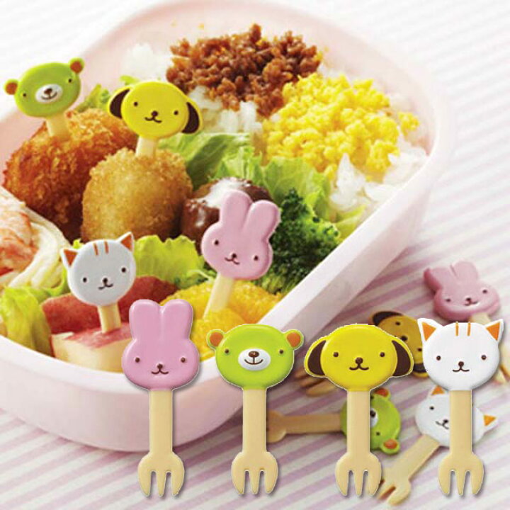 楽天市場】お弁当 ピック キャラクター アニマルフォークピック 