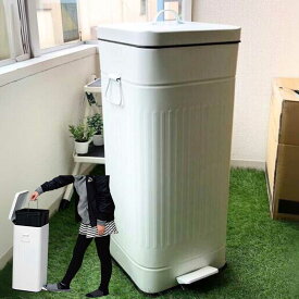 ★500円 クーポン有★ ''Galva(ガルバ) スクエアダストボックス 30L マットホワイト【 同梱不可 】 インテリア 寝具 収納 インテリア小物 置物 ゴミ箱 角型