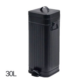★500円 クーポン有★ ''Galva(ガルバ) スクエアダストボックス 30L マットブラック【 同梱不可 】 インテリア 寝具 収納 インテリア小物 置物 ゴミ箱 角型