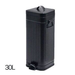 Galva(ガルバ) スクエアダストボックス 30L マットブラック【 同梱不可 】 インテリア 寝具 収納 インテリア小物 置物 ゴミ箱 角型