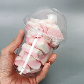 ドーム蓋 (穴なし）付き プラスティックカップ プラカップ クリア 92口径 12オンス 直径92×100h 350cc 1000個セット HR-HTB11 PETカップ かき氷 綿あめ ポップコーン スピン 業務用 大容量