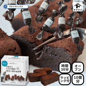 バレンタイン 手作り キット 人気 とろける贅沢 テリーヌショコラ 10個分 テリーヌチョコ ショコラテリーヌ 簡単 ラッピング付き バレンタインデー バレンタイン 友チョコ 簡単 バレンタイン 手作り 製菓 手作り キット 富沢商店