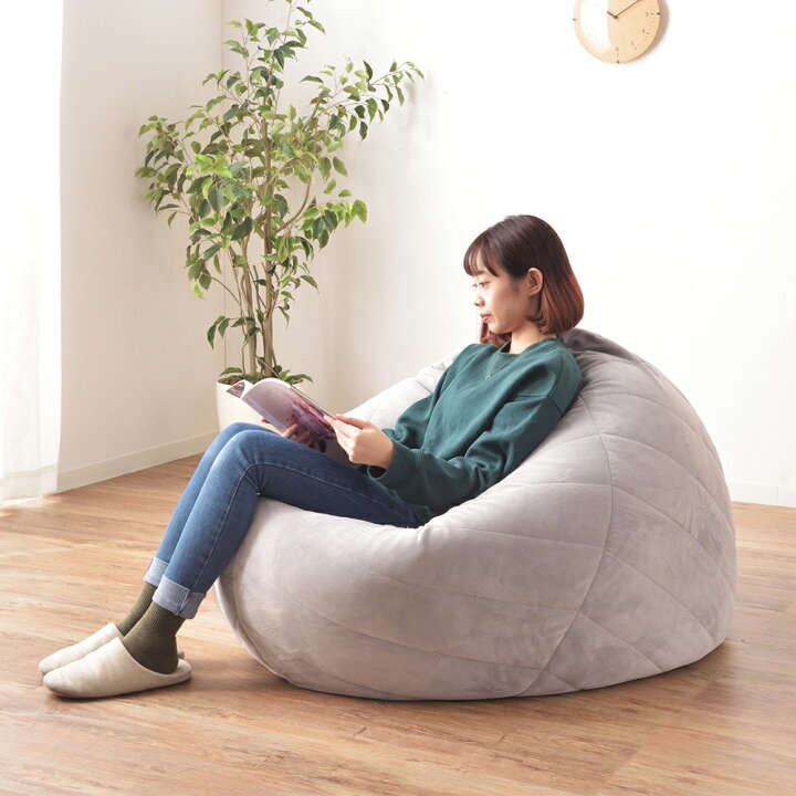 楽天市場】大型 ビーズ クッション ソファクッション ボリューム 