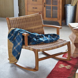 ロッキングチェア ブラウン 茶色 木製 天然木 椅子 いす イス 揺り椅子 チェアー チェア アウトドア リラックスチェア リラックス リゾート