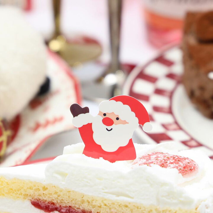 楽天市場 クリスマス ケーキピック ヤッホーサンタ 50枚セット Xg310 ケーキ 飾り ケーキトッパー クリスマス ひいらぎ ヒイラギ サンタ サンタクロース ケーキオーナメント ウルトラミックス