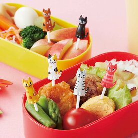 お弁当 ピック キャラクター シンプルキャットピック 6本入 P-3466 トルネ キャラ弁 キャラ弁グッズ デコ弁 グッズ 子ども おべんとう