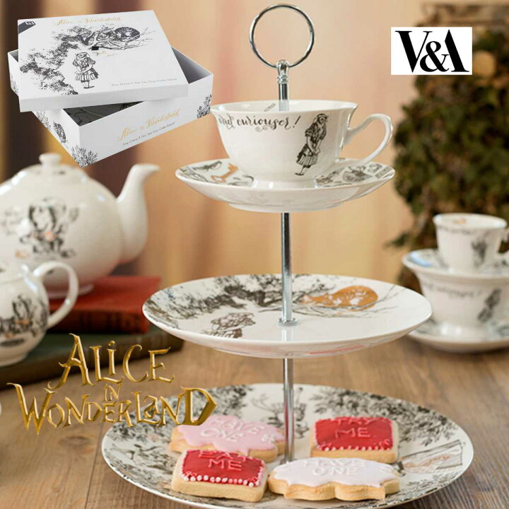 楽天市場】Victoria And Albert Alice In Wonderland V&A Alice 3-tier  