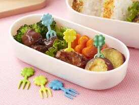 クローバーフォークピック12本入り【キャラ弁 デコ弁】キャラ弁 キャラ弁 グッズ お弁当 キャラ弁グッズ/キャラ弁оキッチン用品_お弁当グッズ'　【メール便可】