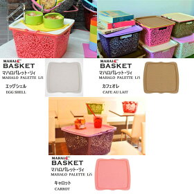 【HAWAIIAN】【ハワイアン雑貨】【マハロバスケット・リイ】マハロパレット(全5色)BASKETPARETTELii【MAHALOバスケット】【マハロバスケット】【あす楽】【エコバッグ】【レジカゴ】【かご】【ハワイ雑貨】