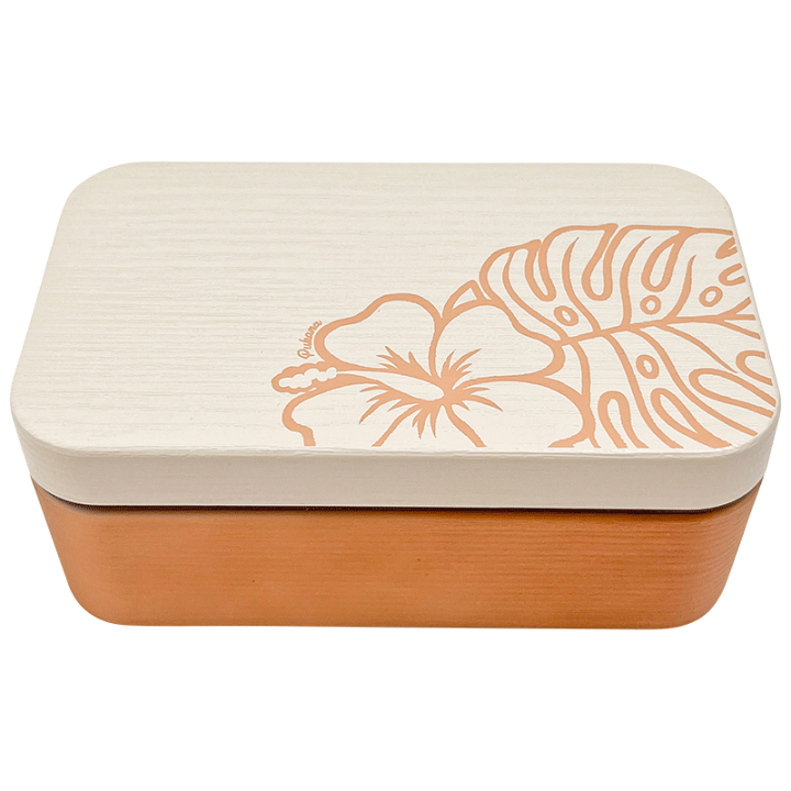 楽天市場】ハワイアン雑貨 PUKANA木目お弁当箱（全3色) ランチボックス