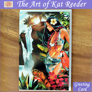yJbg[_[zyKAT REEDERzART PRINT GREETING CARD@Blue Sunset nCAG yO[eBOJ[hzyA[gvgzHawaii nCG nCA