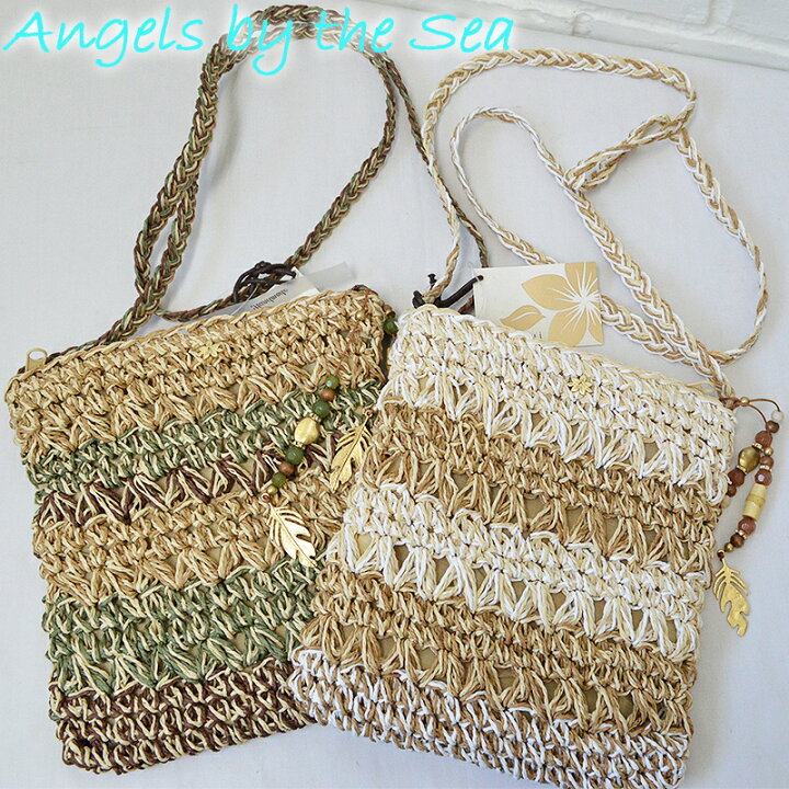 楽天市場】Angels by the SeaCappelli Crossbody Bead and Leaf Bag 