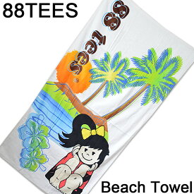 88TEES　エイティエイティーズ　88TEES BEACH TOWEL 88TEESビーチタオル(2)Hawaii ハワイ雑貨 ハワイアンハワイ買い付け　ハワイ限定　ハワイアン雑貨