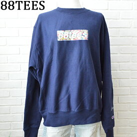 88TEES　エイティエイティーズChampion オリジナル トレーナー Navy/Red Adult MsizeHawaii ハワイ雑貨 ハワイアンハワイ買い付け　ハワイ限定　ハワイアン雑貨