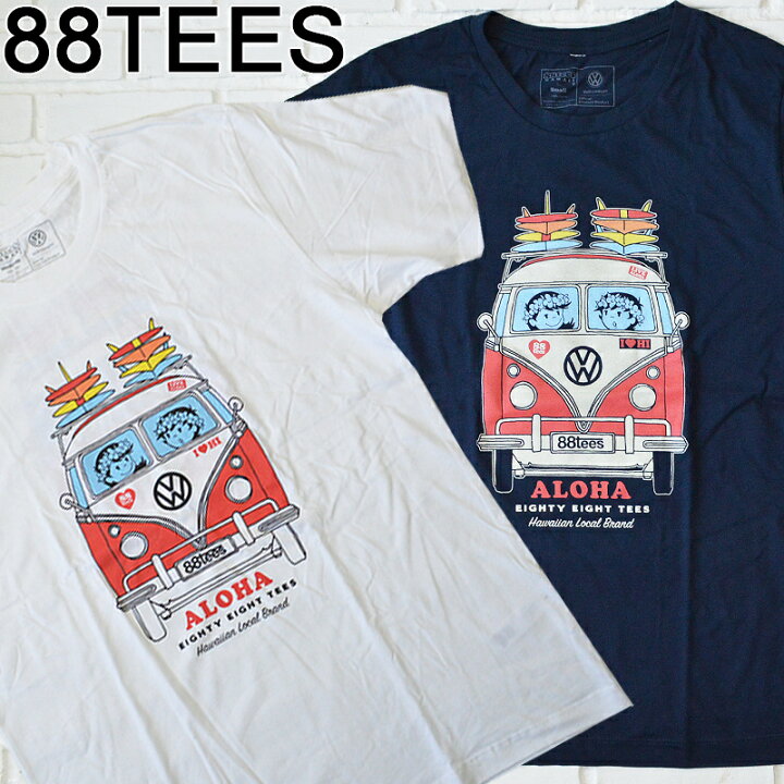 楽天市場 tees エイティエイティーズメンズ フォルクスワーゲンコラボ Tシャツ Mens Vw Bus2hawaii ハワイ雑貨 ハワイアンハワイ買い付け ハワイ限定 ハワイアン雑貨 ｕｌｕ ｈａｗａｉｉ